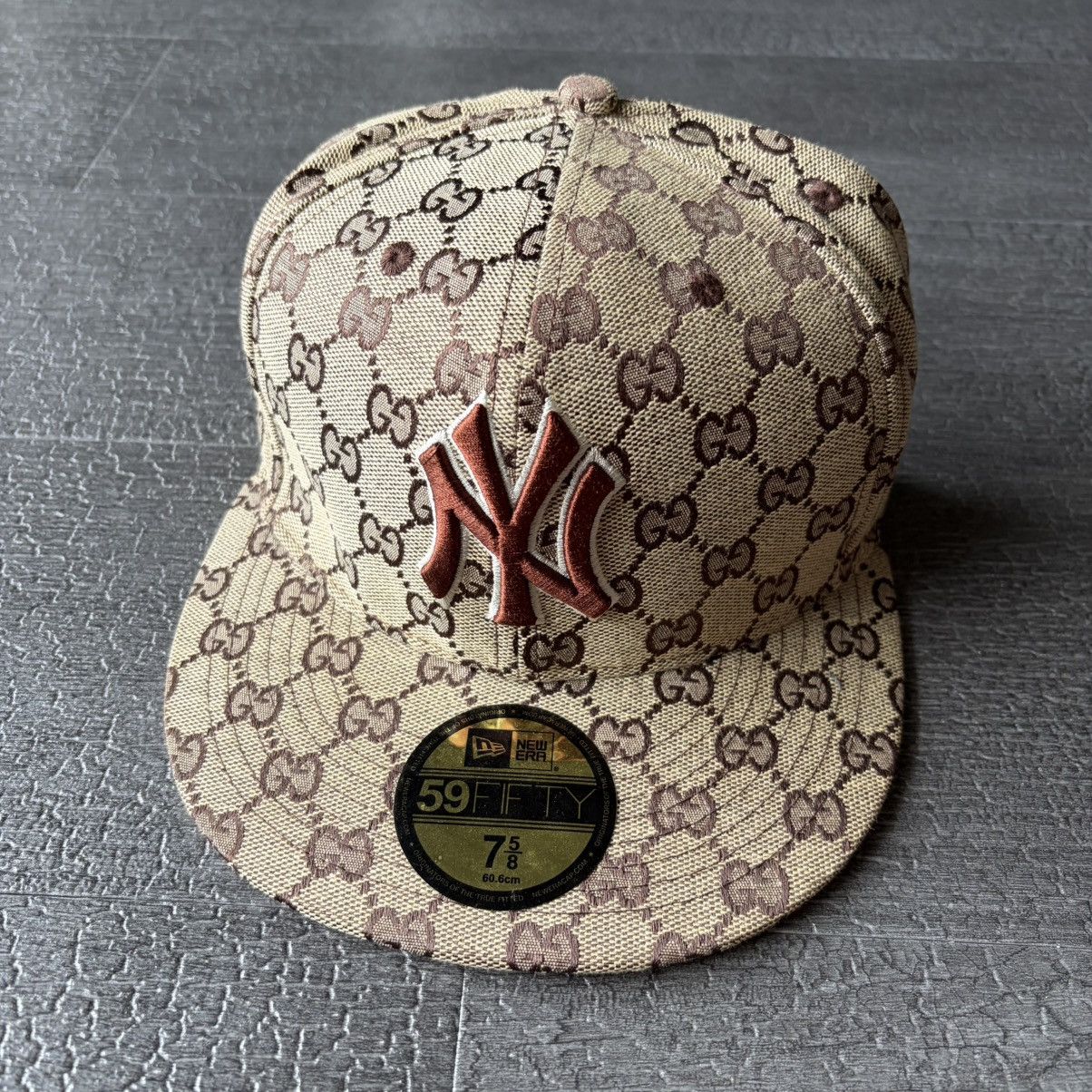 Gucci × New Era × New York Yankees New Era Gucci monogram men's