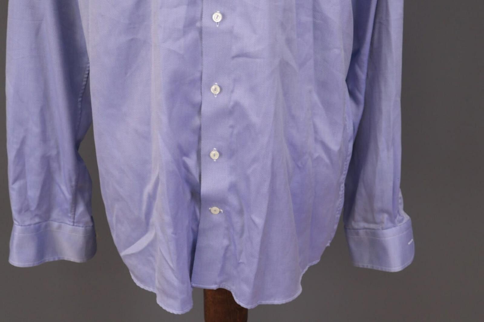 Eton Eton Contemporary Fit Blue Check Shirt Size 43 / 17 Size US M / EU 48-50 / 2 - 2 Thumbnail