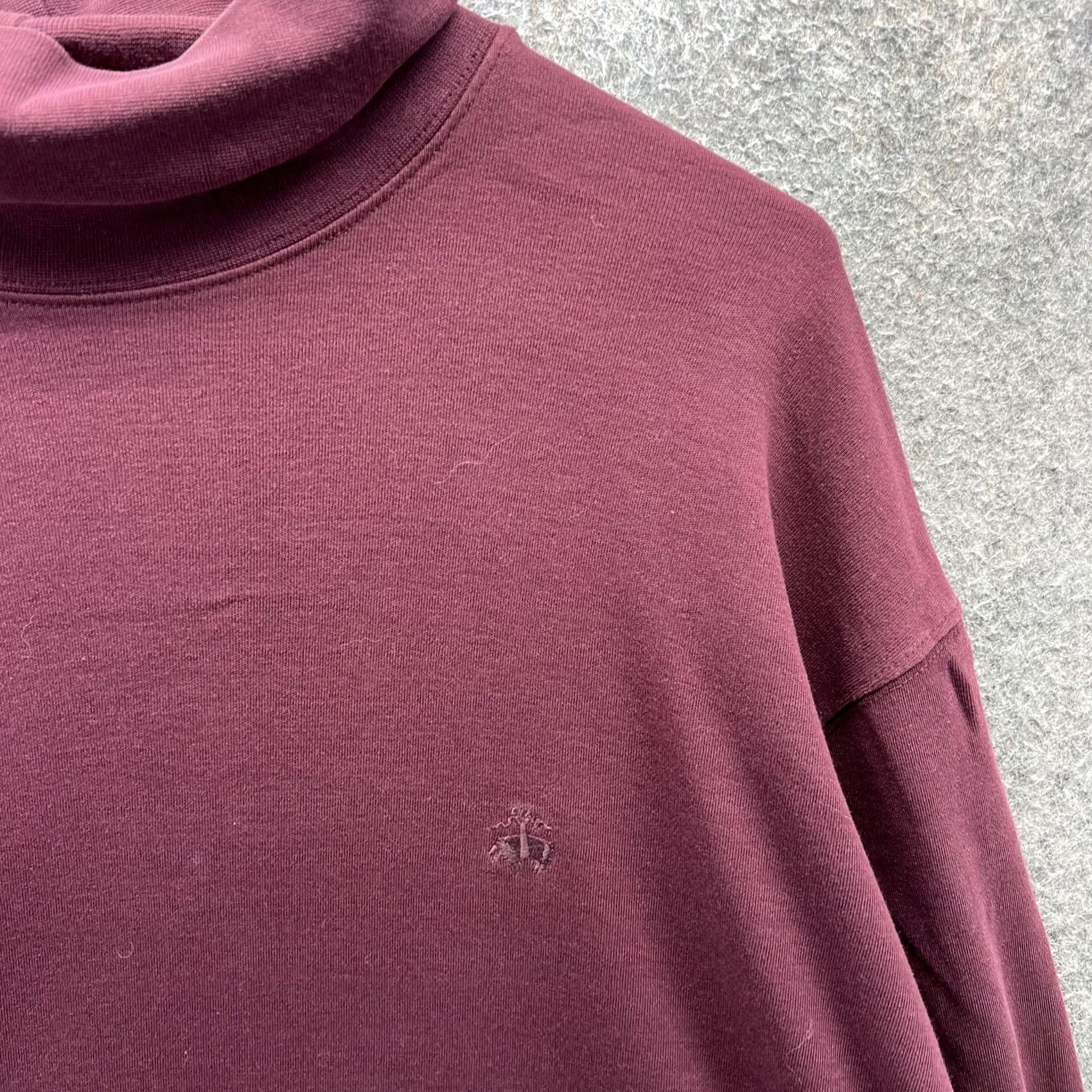 Brooks Brothers Brooks Sport Sweater Mens Large Red Cotton Turtleneck Pullover Logo Long Sleeve Regular Fit Pullover Size US L / EU 52-54 / 3 - 7 Thumbnail