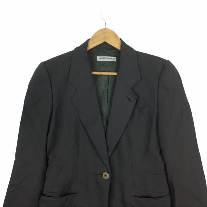 Emporio Armani Vtg EMPORIO ARMANI Made In Italy 1 Button Blazer Coat Suit Size 40R - 2 Thumbnail