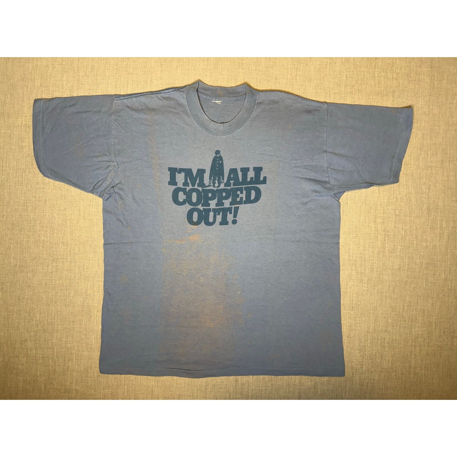 Vintage Vintage I’m All Copped Out Single Stitch T-shirt 24x27.5 XL Size US XL / EU 56 / 4 - 1 Thumbnail