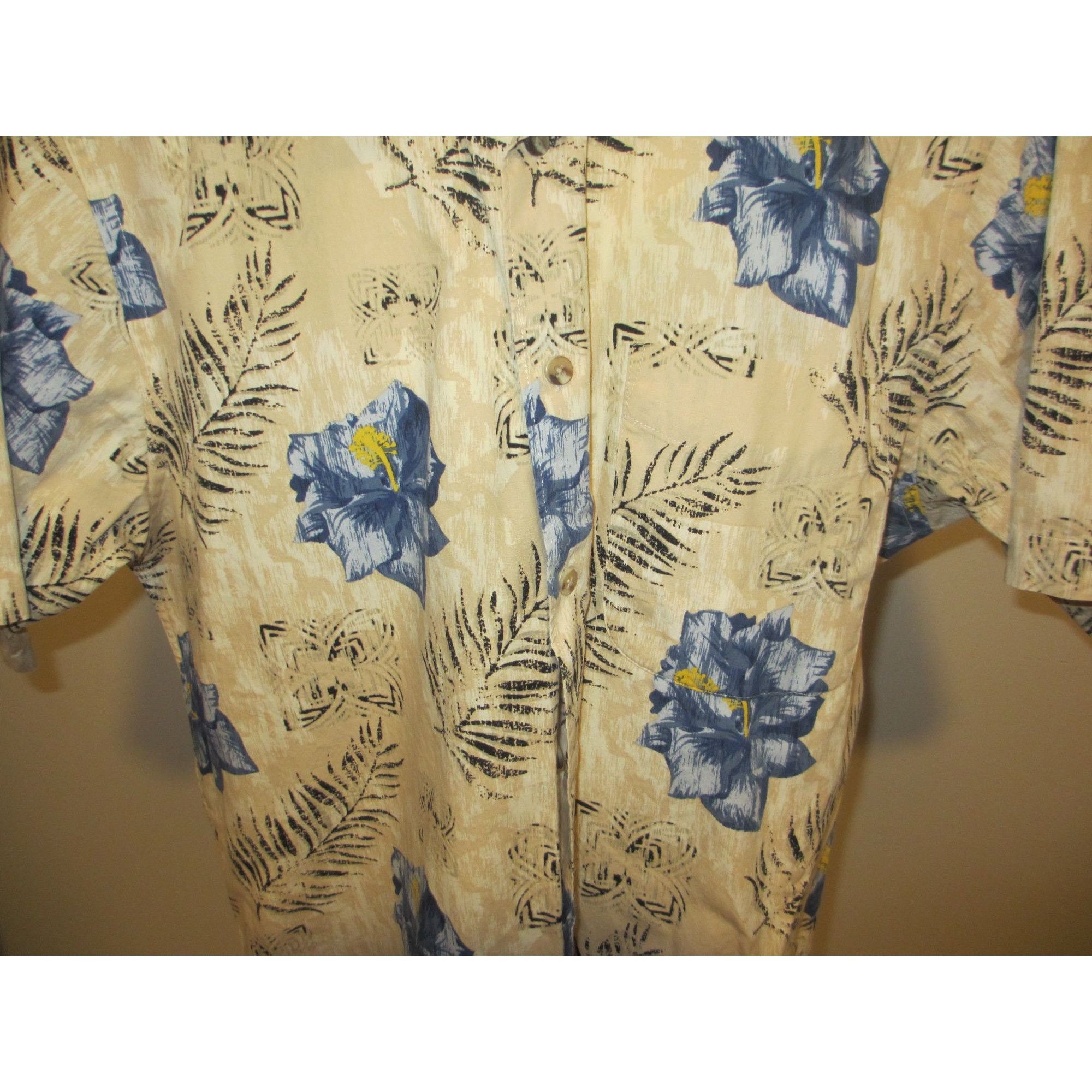 Other Crossings Mens Hawaiian Short Sleeve Shirt S/CH 100% Cotton Size US S / EU 44-46 / 1 - 3 Thumbnail