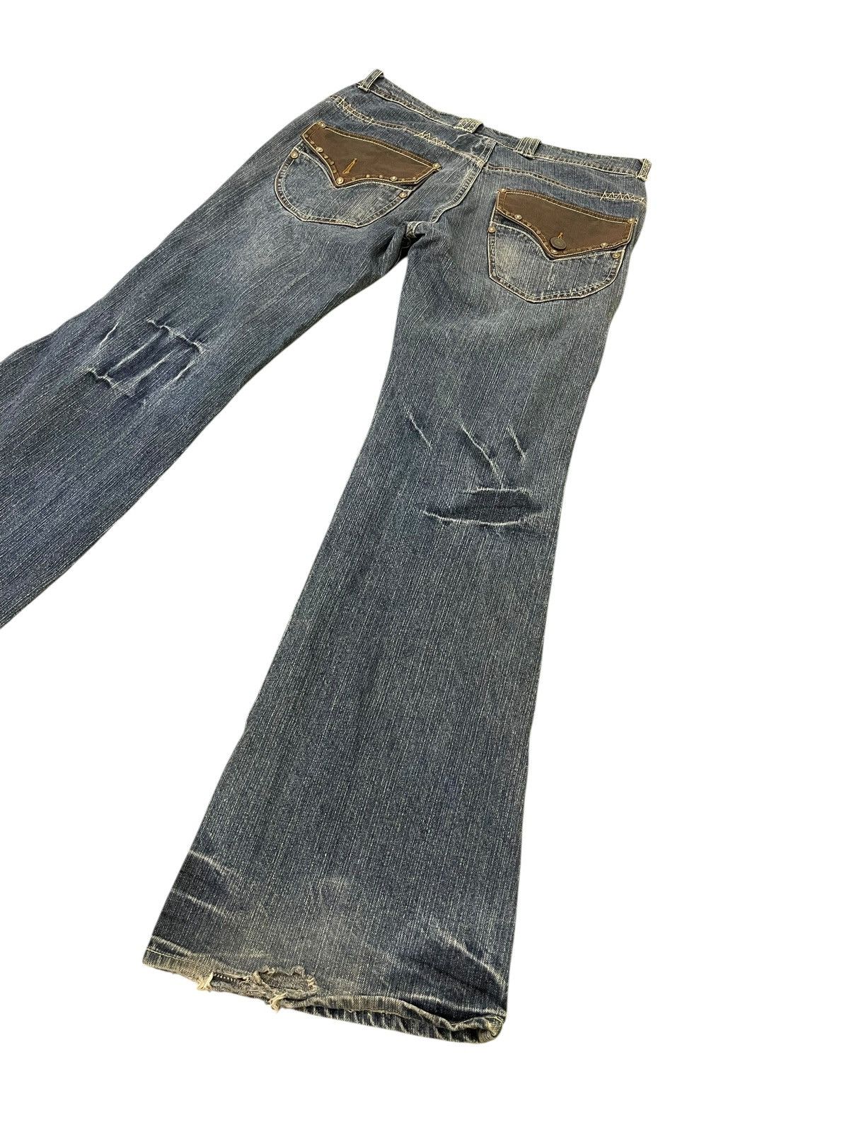 Japanese Brand Flare Jeans Indecent Denim Boot Cut 2🟦2 Size US 31 - 13 Thumbnail