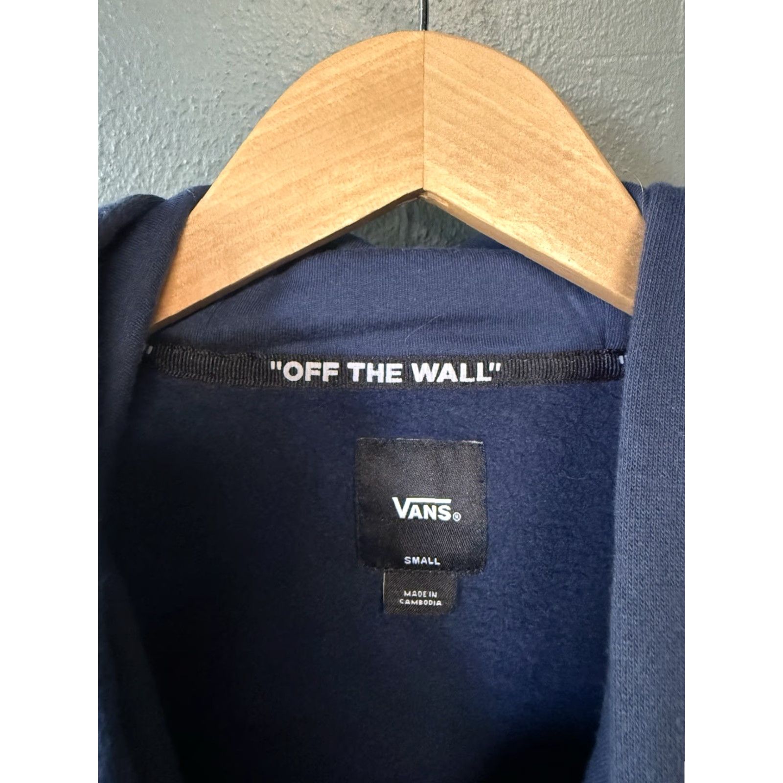 Vans Vans Mens Blue Pullover Off The Wall Graphic Hoodie Size Small Size US S / EU 44-46 / 1 - 3 Thumbnail