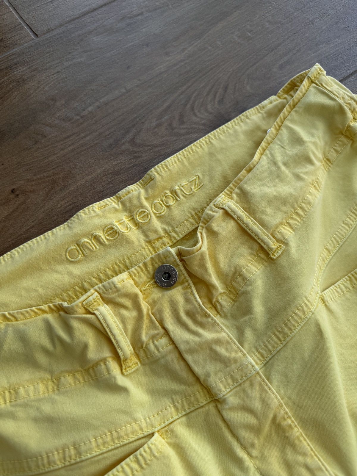 Vintage Vintage Annette Gortz Luxury Yellow Pants Size US 40 / EU 56 - 4 Thumbnail