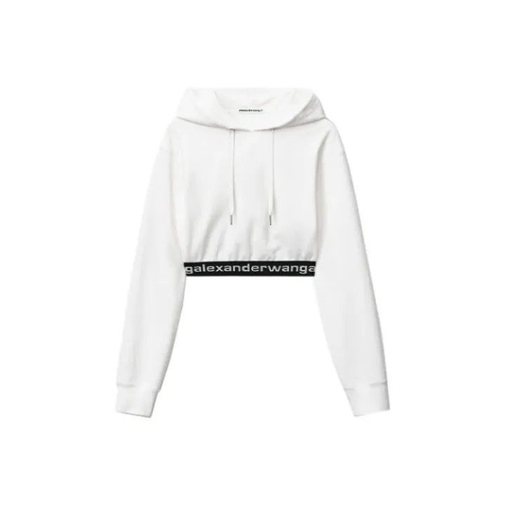 Alexander Wang Alexander Wang Logo Hoodie with Drawstring 0079 Size S / US 4 / IT 40 - 1 Thumbnail
