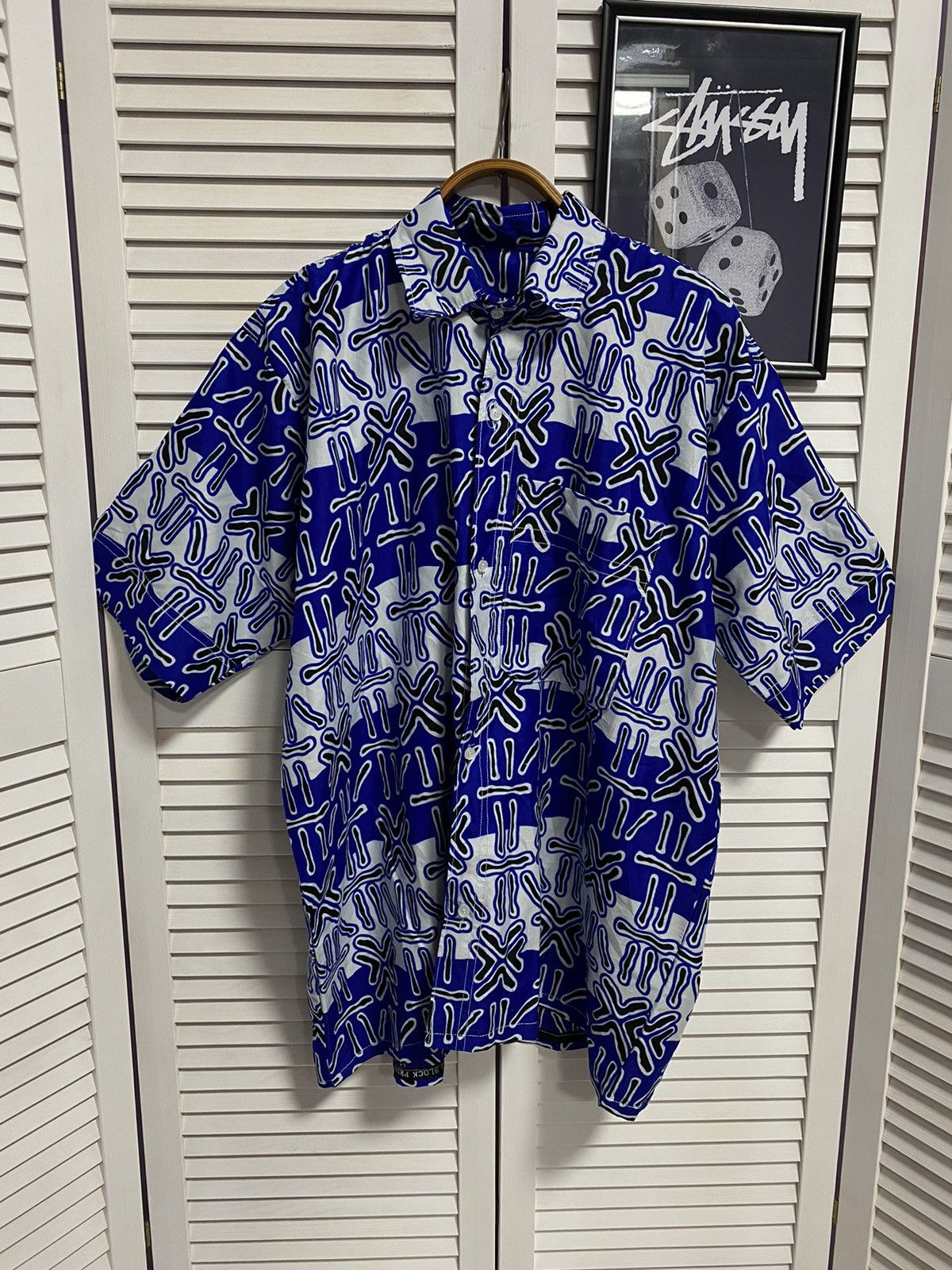 Japanese Brand Vintage Shirt Abstract Striped Japanese Style Hawaii Surf Size US XL / EU 56 / 4 - 1 Thumbnail