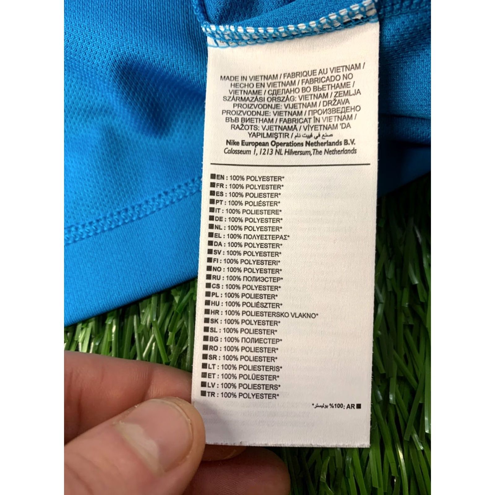 Nike NIKE Golf Dri-FIT 2015 Men Polo Shirt Jersey Size L Blue and Red Polo Men Size US L / EU 52-54 / 3 - 6 Thumbnail