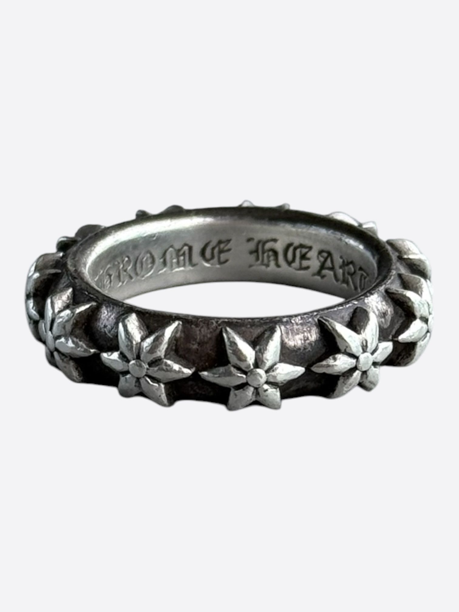 Chrome Hearts Chrome Hearts Silver Star Band Ring Size ONE SIZE - 1 Thumbnail