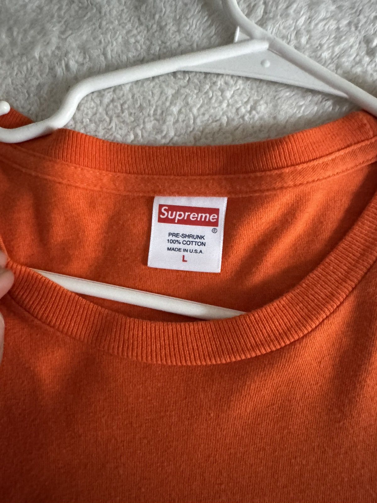 Supreme Supreme Orange L/S box logo Size US L / EU 52-54 / 3 - 3 Thumbnail