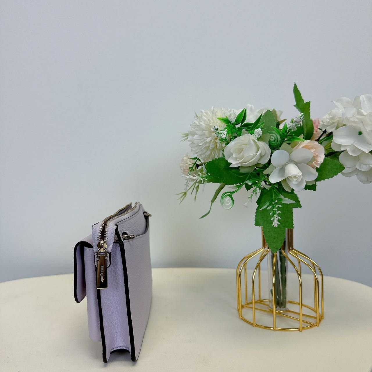Kate Spade Kate Spade Leila Small Leather Crossbody Lilac Moon K8284 Size ONE SIZE - 5 Thumbnail