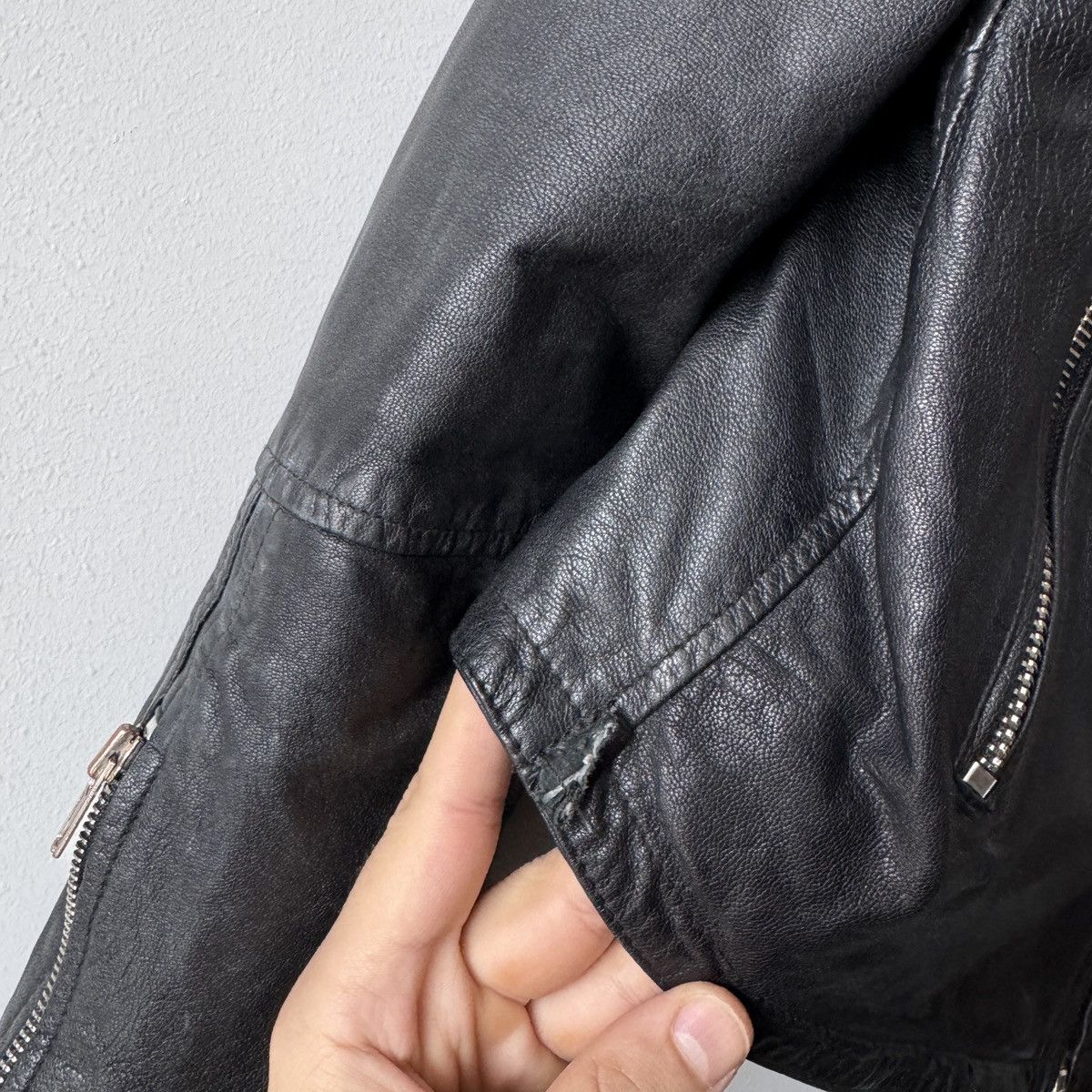 Vintage Violent Dreaming Black Leather Jacket Scandinavian Archive Size US M / EU 48-50 / 2 - 9 Thumbnail