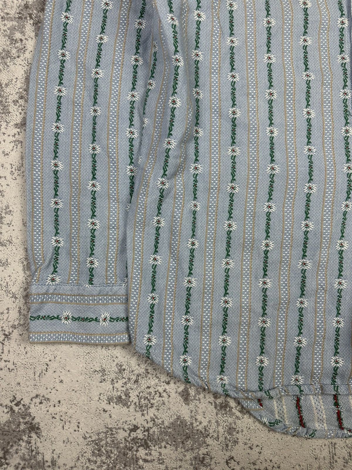 Vintage Vintage Shirt Atrium Shirt Rare Floral Stripe Pattern Size US M / EU 48-50 / 2 - 7 Thumbnail