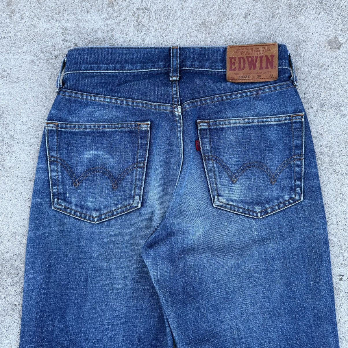 Edwin Edwin Men’s 503 Regular Straight Jeans Blue Selvedge Denim Size US 28 / EU 44 - 2 Thumbnail