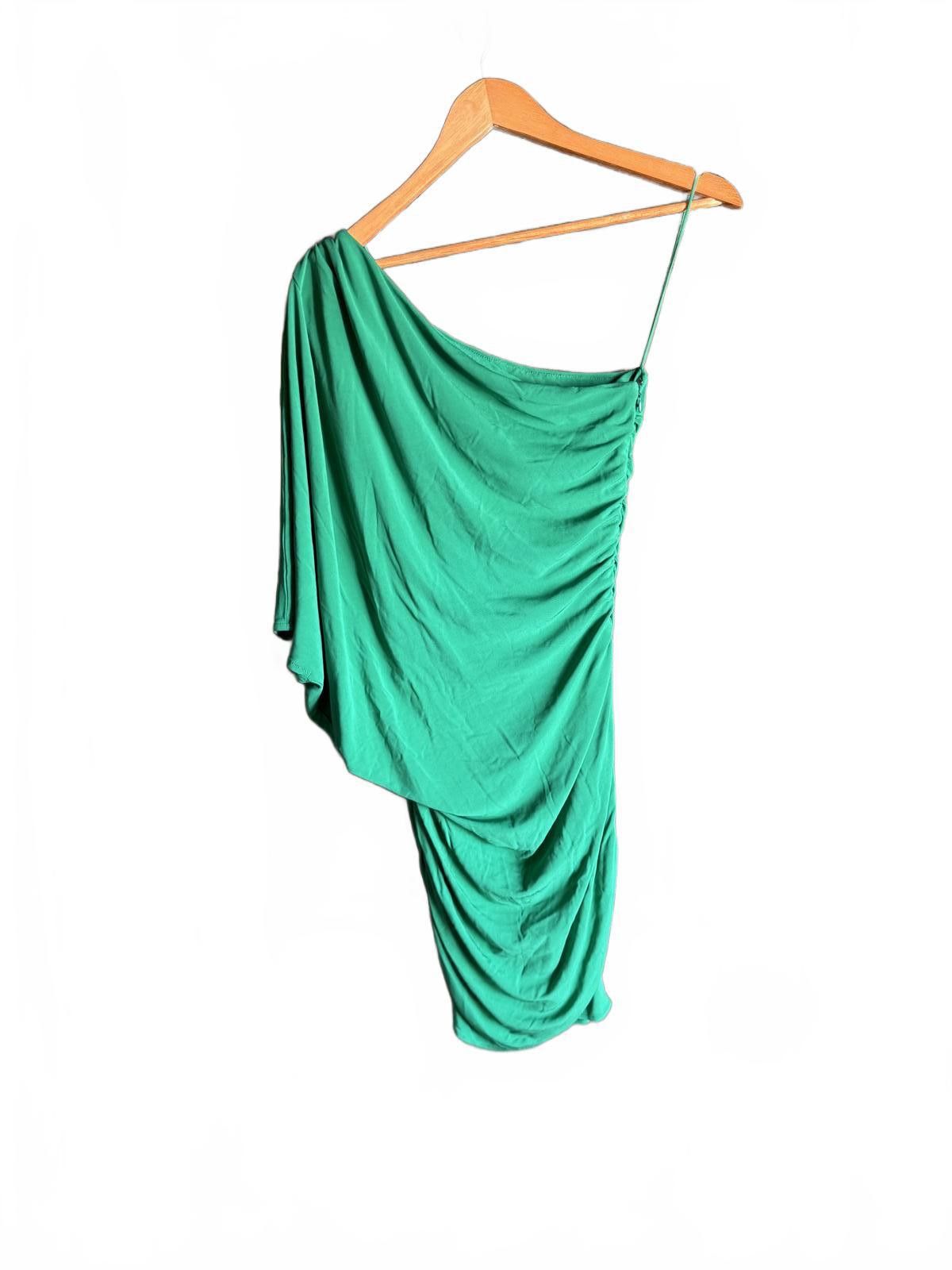 khaki green bridesmaid dresses Tropic Muse Beaded Cowl Maxi Dress main image 0