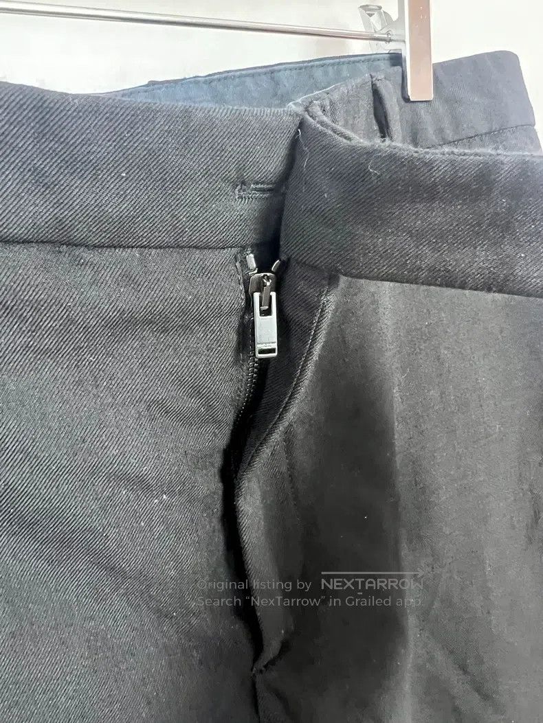 Saint Laurent Paris Saint Laurent Paris Black Basic Wool Trousers Size US 38 / EU 54 - 3 Thumbnail