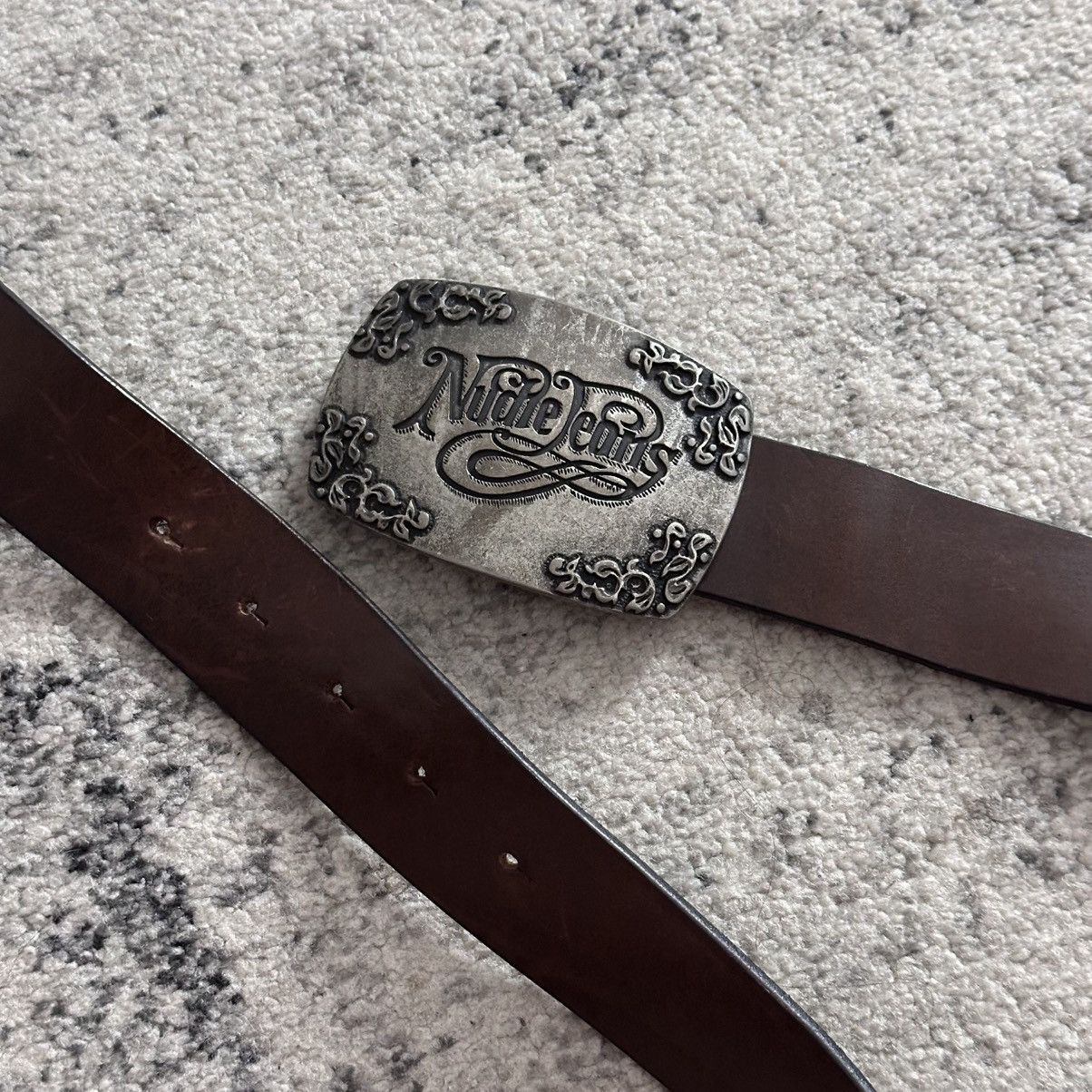 Nudie Jeans Nudie Jeans Leather Belt Italy 🇮🇹 Design Size ONE SIZE - 8 Thumbnail