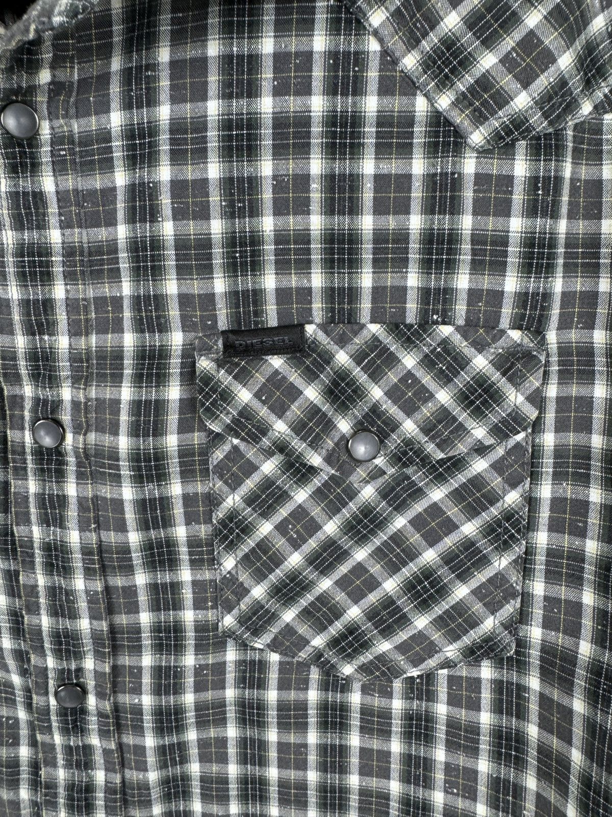 Diesel Diesel vintage checkered flannel y2k long sleeve shirt Size US L / EU 52-54 / 3 - 8 Thumbnail