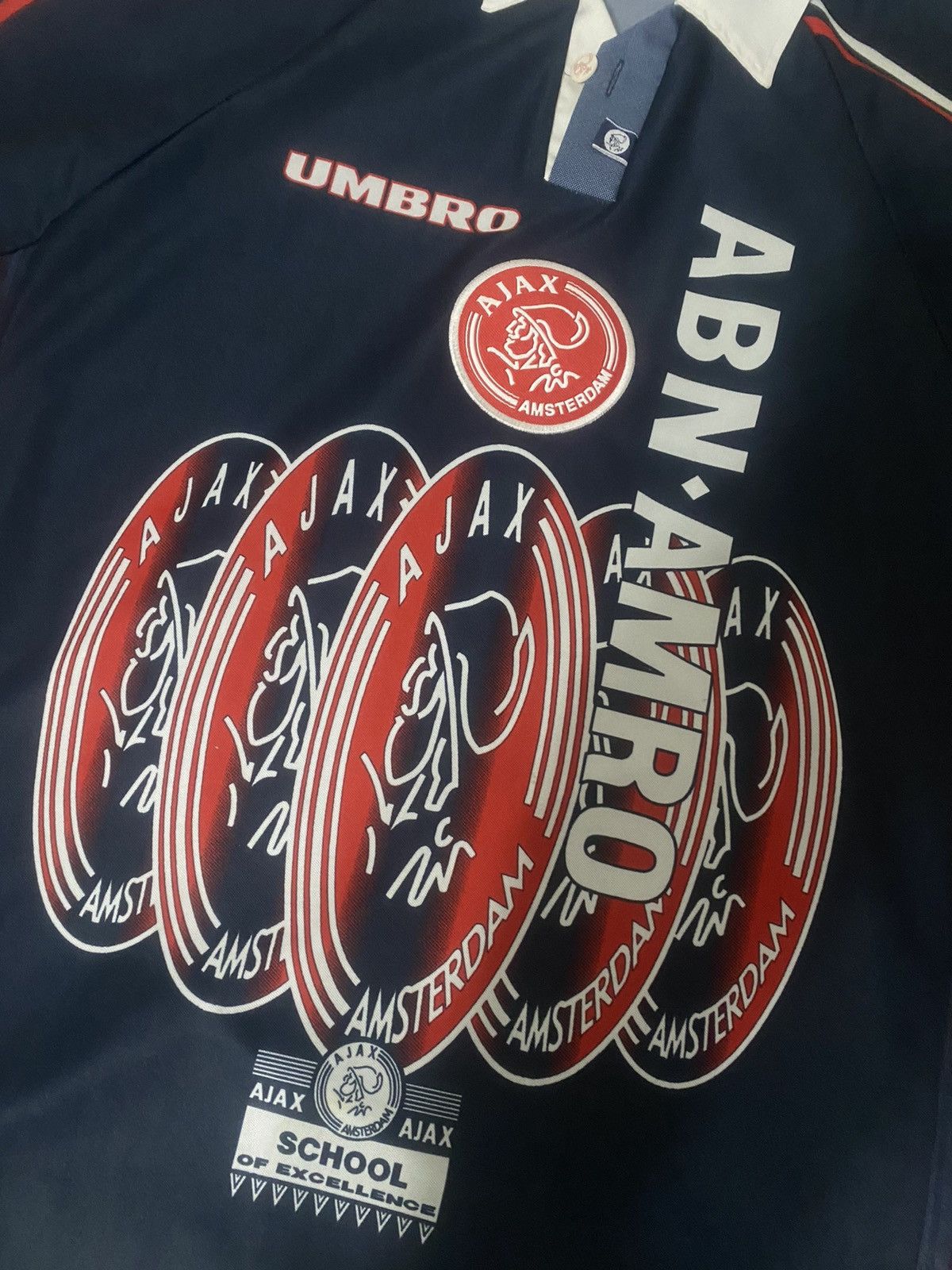 Umbro × Vintage Umbro Ajax 1997/1998 Vintage Soccer Jersey Jersey (Rare) Size US L / EU 52-54 / 3 - 5 Thumbnail