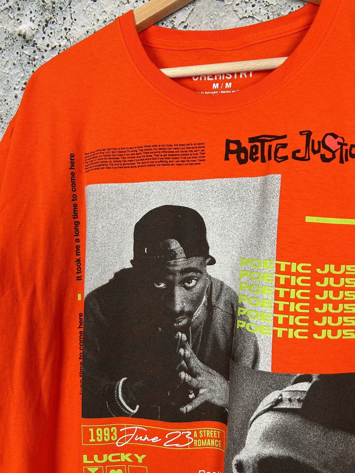 Rap Tees × Vintage Vintage 2Pac Poetic Justice Graphic Rap Tee Rare Hype Size US M / EU 48-50 / 2 - 3 Thumbnail