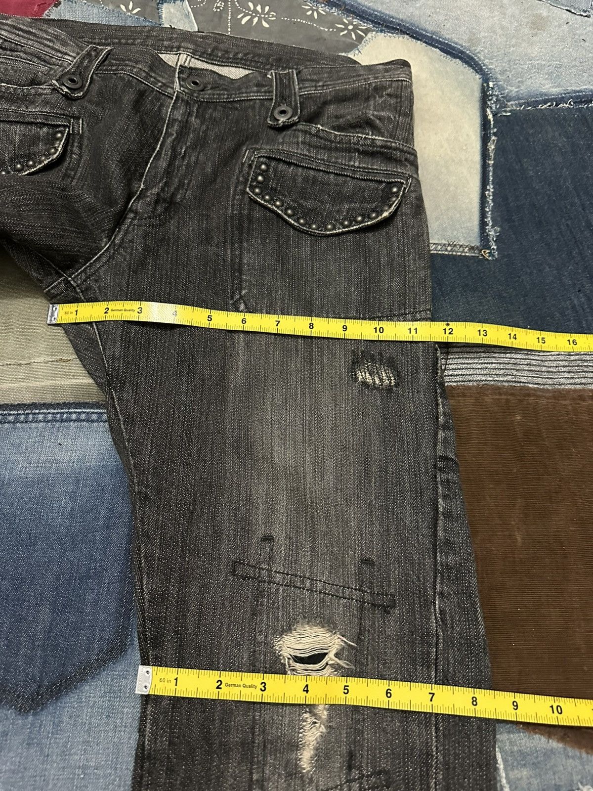 Japanese Brand Edge Rupert Distressed Denim Jeans Pants Size US 33 - 21 Thumbnail