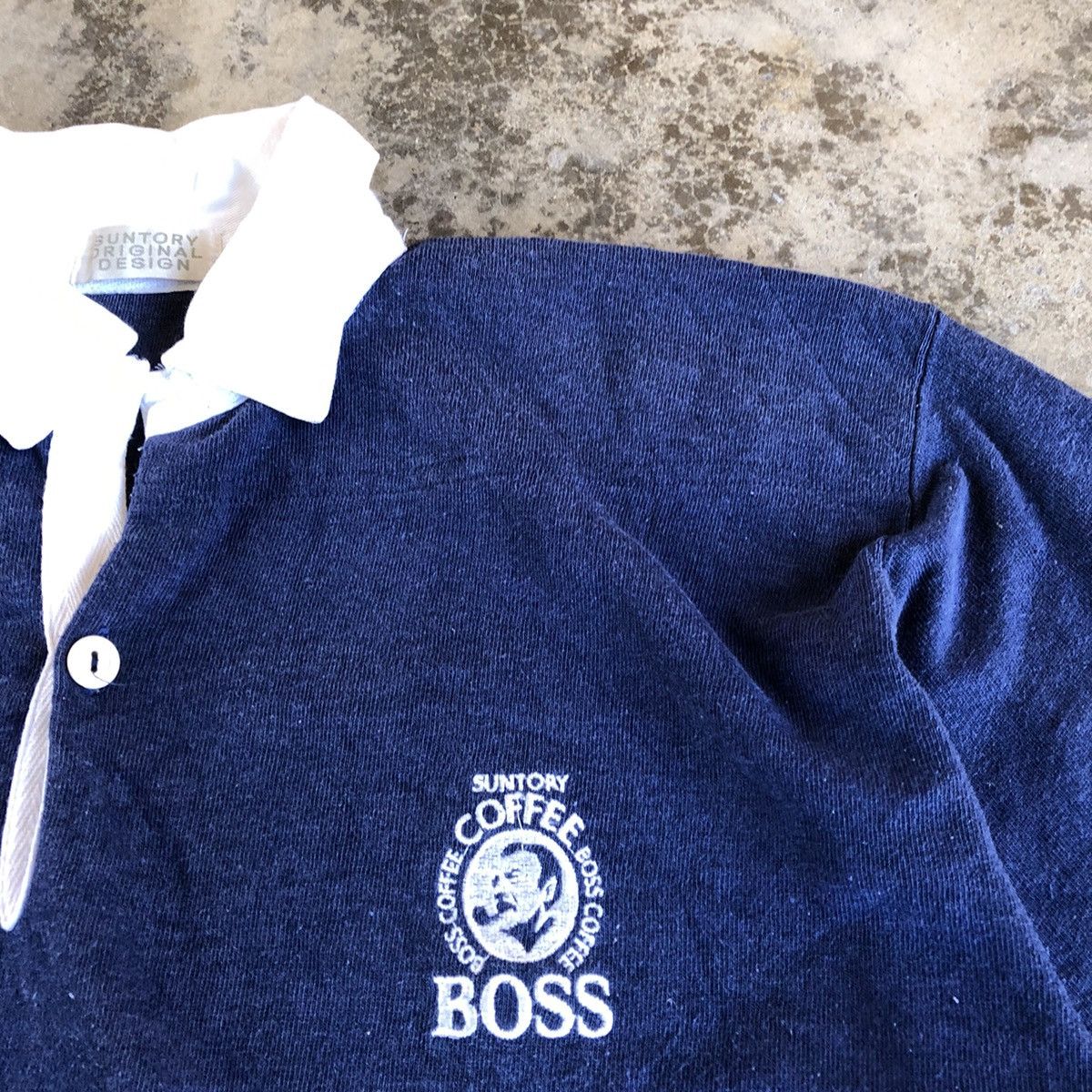 Japanese Brand × Vintage 🔥Rare🔥Suntory Boss Coffee Embroidered Logo Polo Rugby Shirts Size US M / EU 48-50 / 2 - 4 Thumbnail