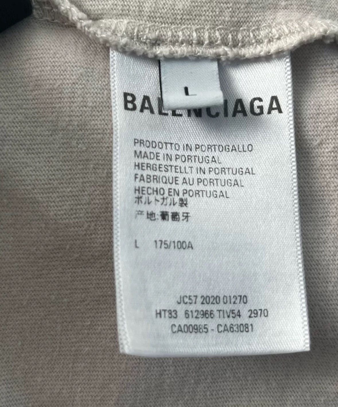 Balenciaga Balenciaga beige email letter logo short sleeved shirt Size US L / EU 52-54 / 3 - 5 Thumbnail