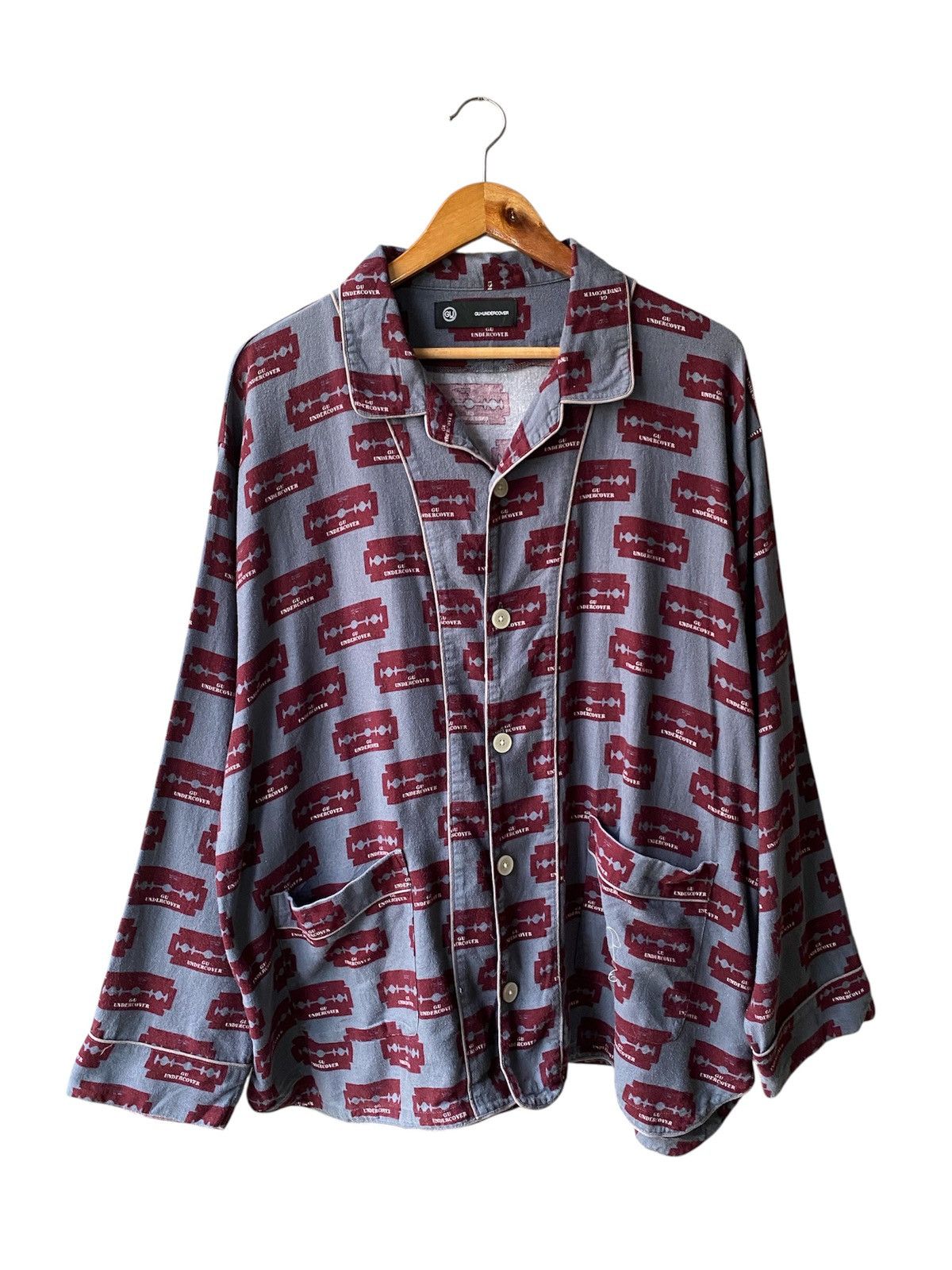 GU x Undercover Sleepwear Shirt Fullprint Design