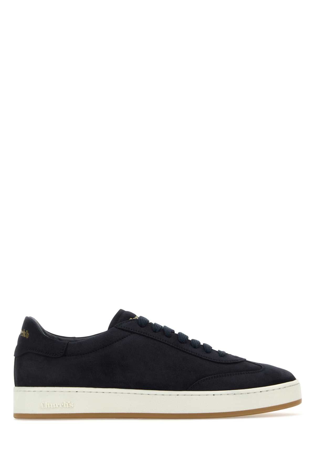 image of Churchs Midnight Blue Suede Sneakers, Women's (Size 9)