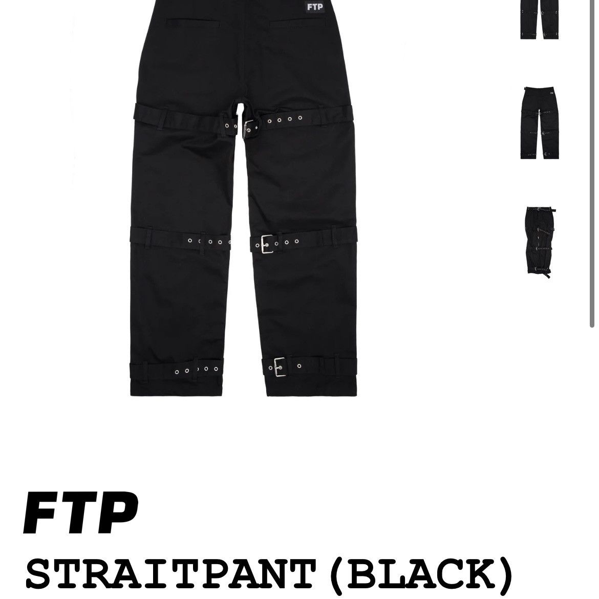 Fuck The Population 2025’ Fuck The Population StraitPants Black Sz 40 Size US 40 / EU 56 - 1 Thumbnail