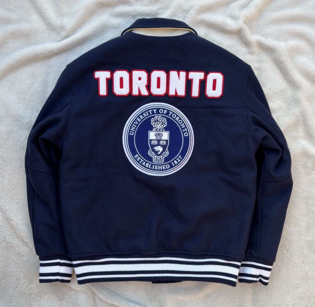 October's Very Own OVO x University of Toronto Navy Varsity Jacket Size US M / EU 48-50 / 2 - 4 Thumbnail