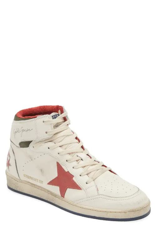 Golden Goose o1w1db10625 Sky-Star Leather High Top Sneakers in Multicolor Size US 12 / EU 45 - 1 Preview