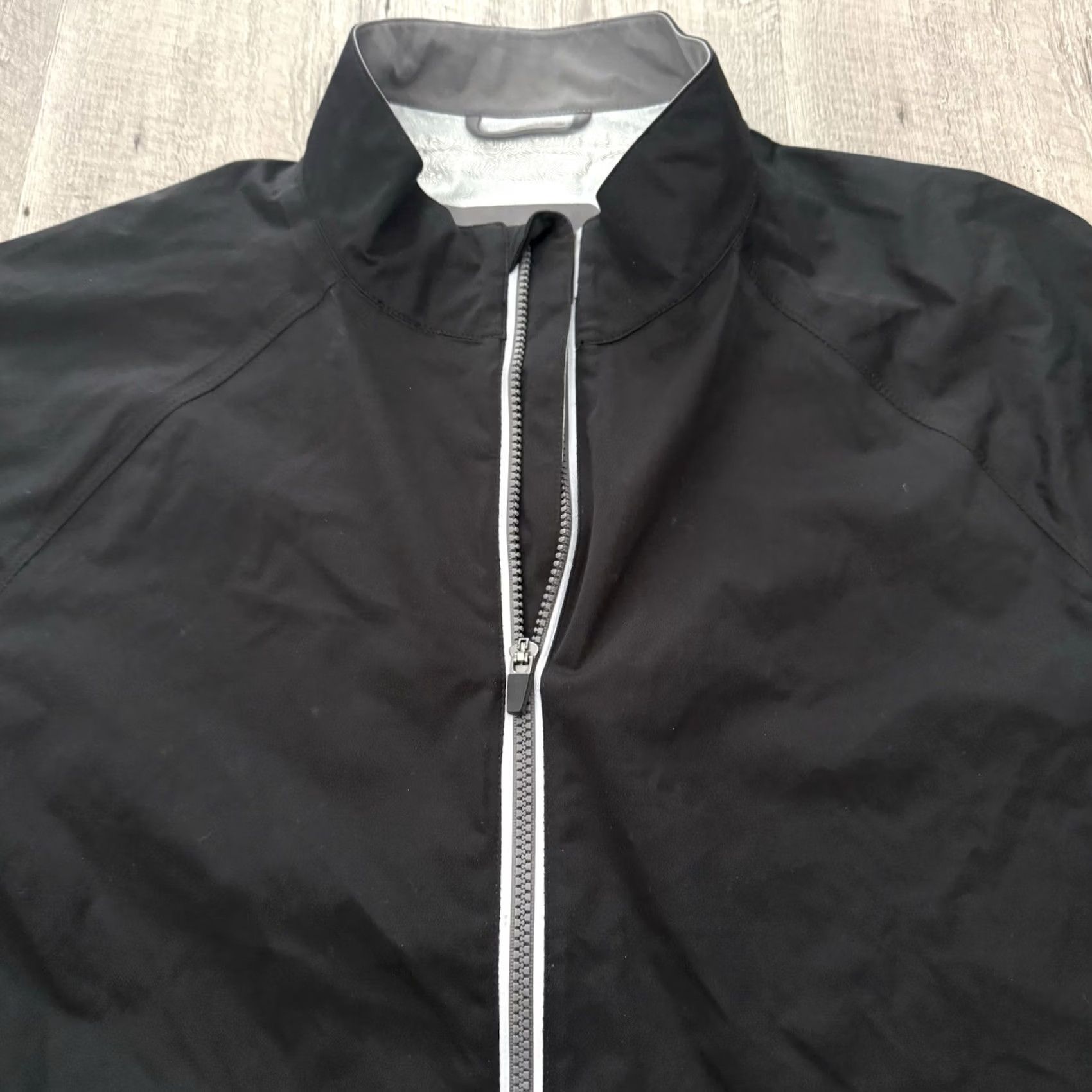 Vintage Walter Hagen Golf Jacket Men XL Black Gray Hydro Halt Full Zip Windbreaker Rain Size US XL / EU 56 / 4 - 7 Thumbnail