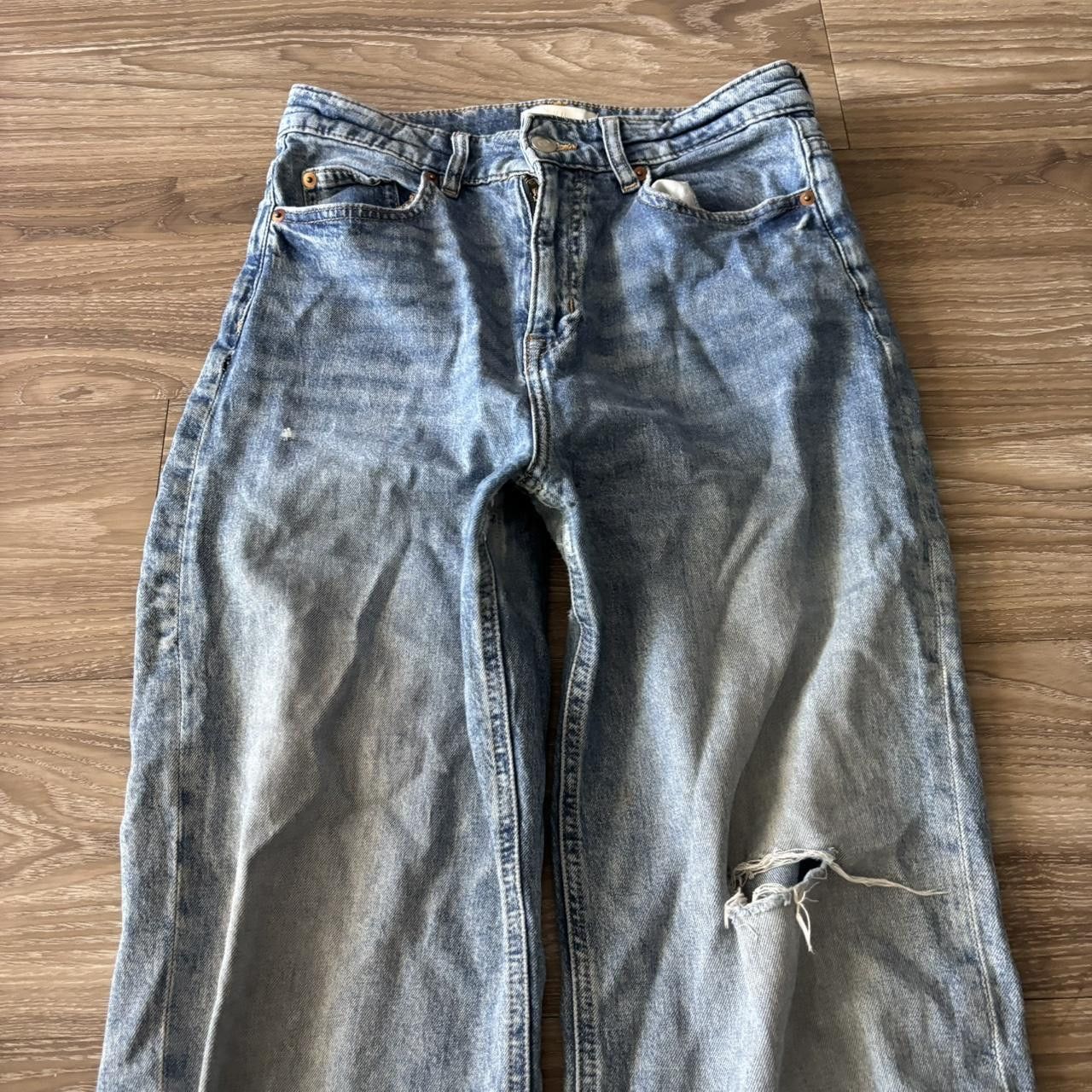 Vintage Crazy Vintage Y2K/2000s Grunge Faded Light Wash Denim Jeans! 27x30 Size US 27 - 5 Thumbnail
