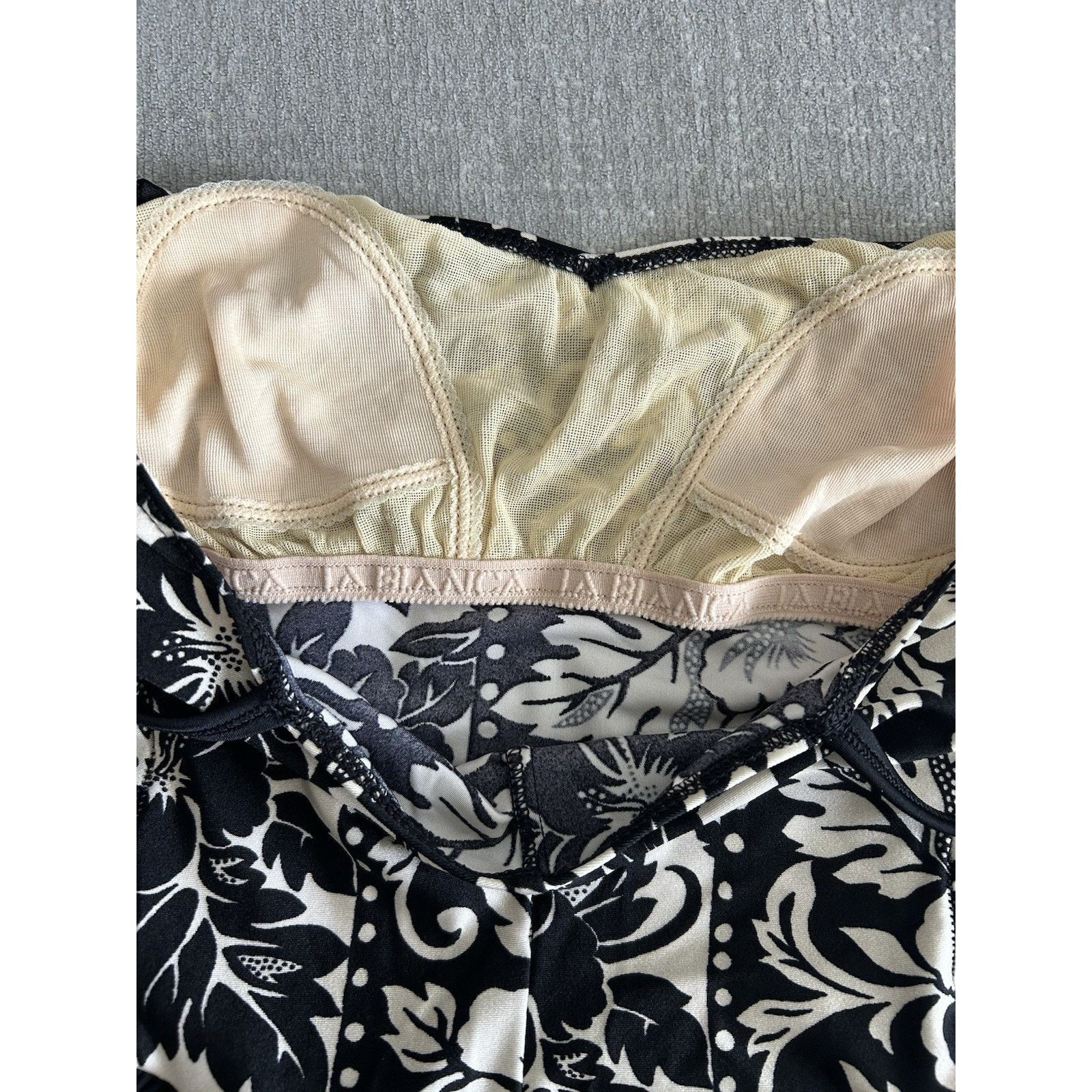 Other Vintage La Blanca One piece Swimsuit Skirt 8 Floral Retro Size ONE SIZE - 8 Thumbnail