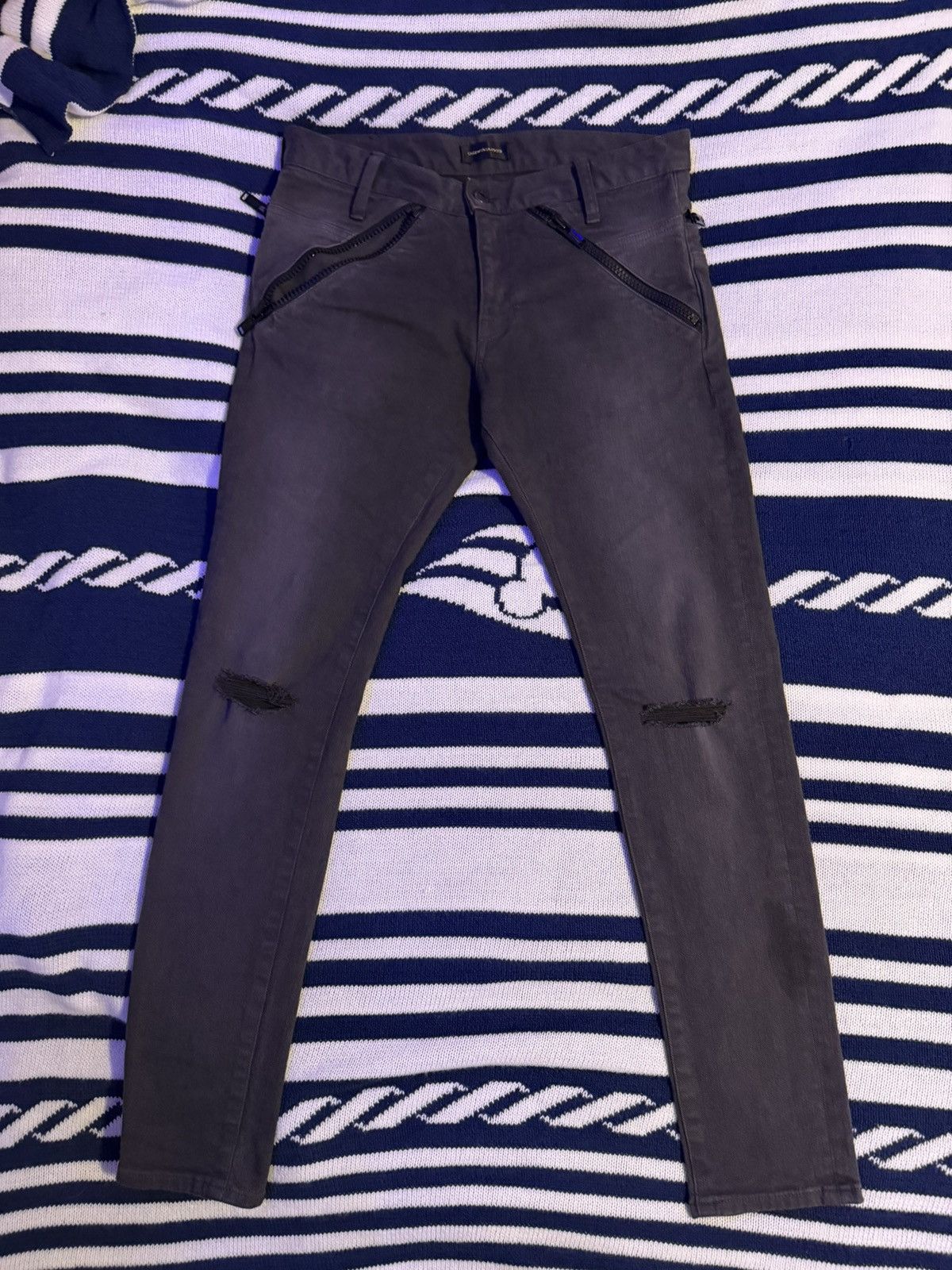 Undercover Undercover 15SS "Adventure" Distressed Zipper Denim Size US 30 / EU 46 - 3 Thumbnail