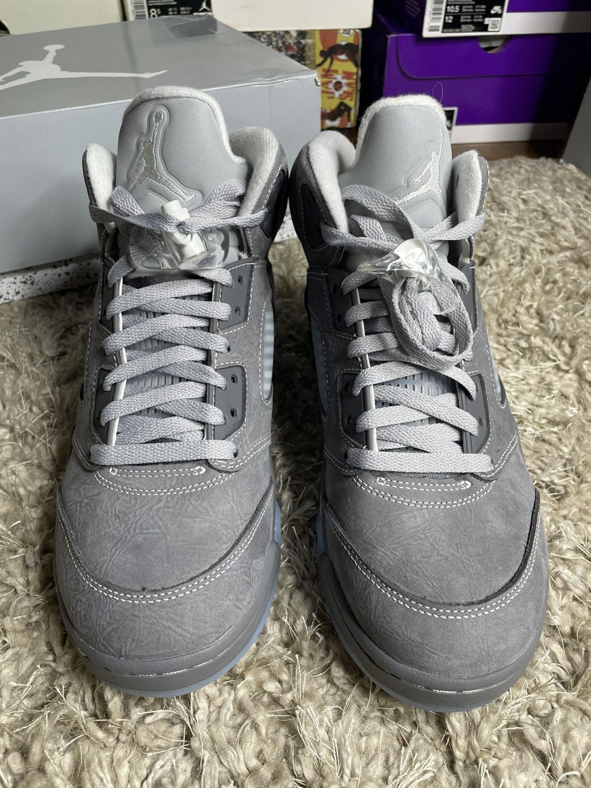 Jordan Brand Jordan 5 Wolf Grey Size US 8.5 / EU 41-42 - 4 Thumbnail