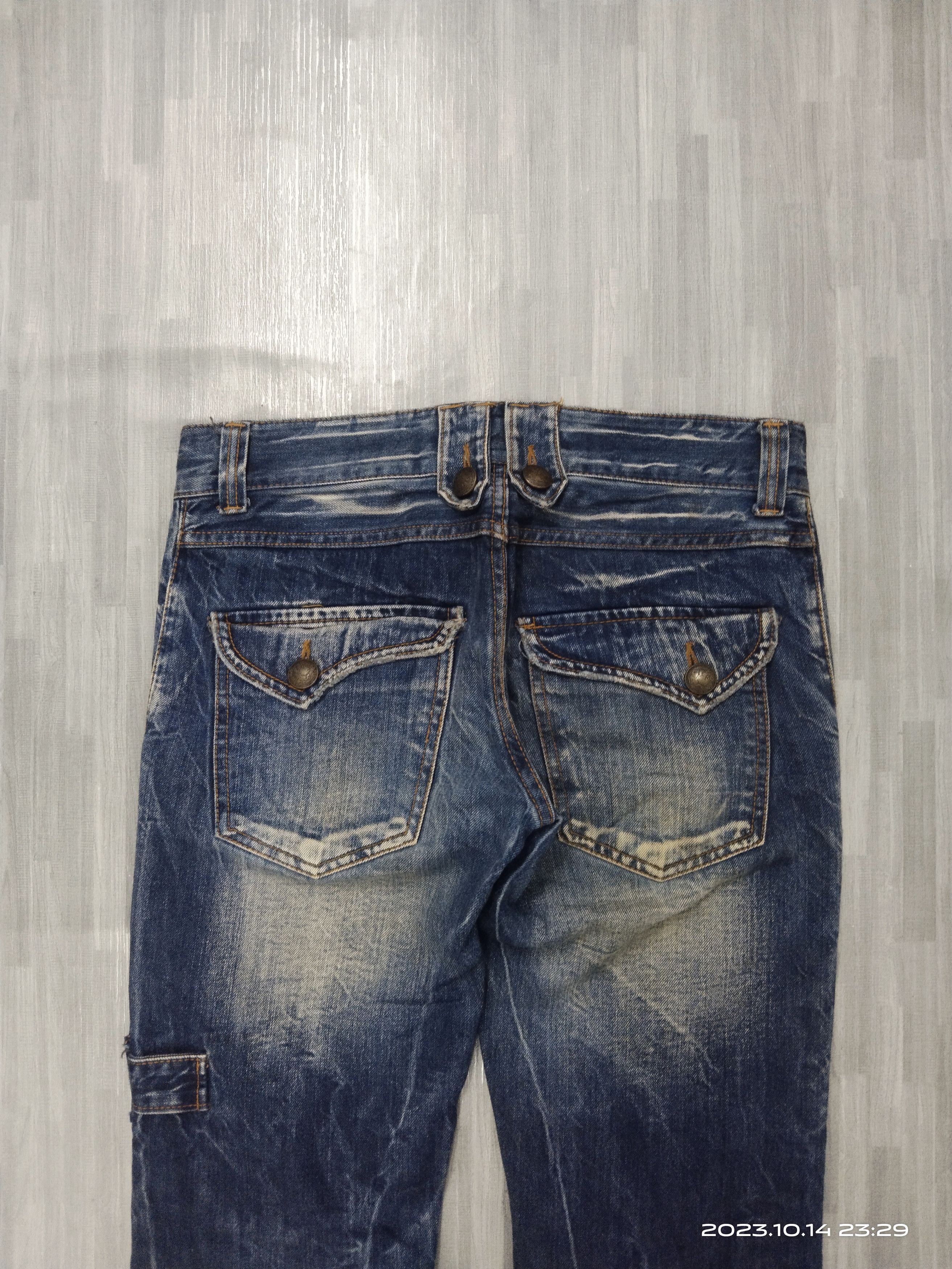 Japanese Brand SICK BUSHPANTS 0ZZ FIRST PINBALL DENIM PANTS Size US 29 - 5 Thumbnail