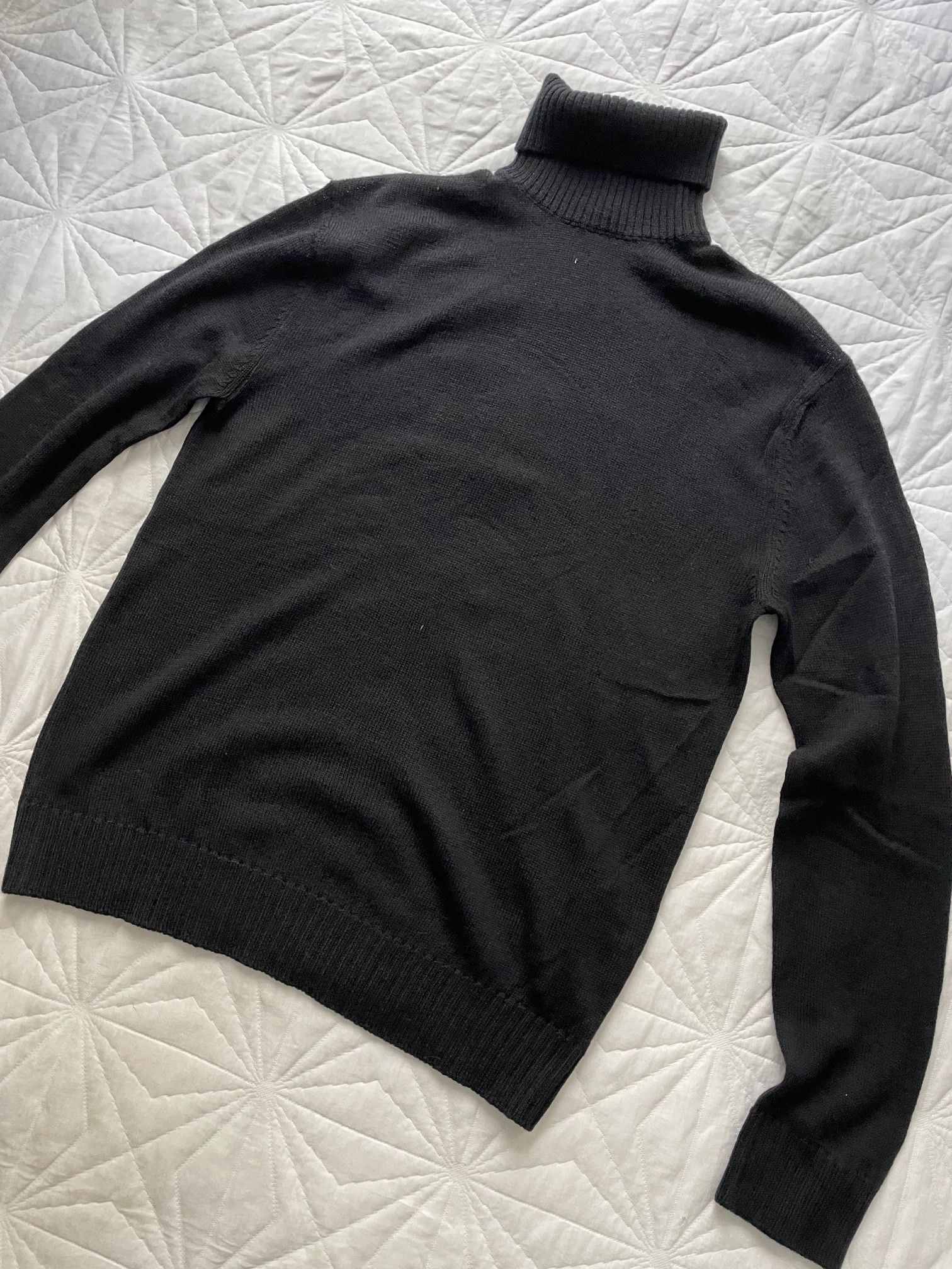 Jil Sander Jil Sander black wool turtleneck polo sweater 46 S Size US S / EU 44-46 / 1 - 4 Thumbnail