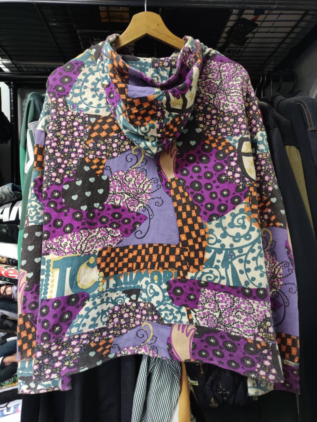 Issey Miyake Vtg 00's Tsumori Chisato Art Work Full Print Hoodie Size US M / EU 48-50 / 2 - 2 Thumbnail