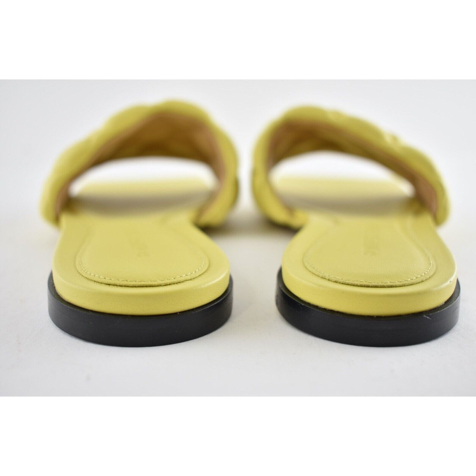 Bottega Veneta Bottega Veneta The Padded Flat Slides Pear Yellow Quilted Size US 6 / IT 36 - 12 Thumbnail