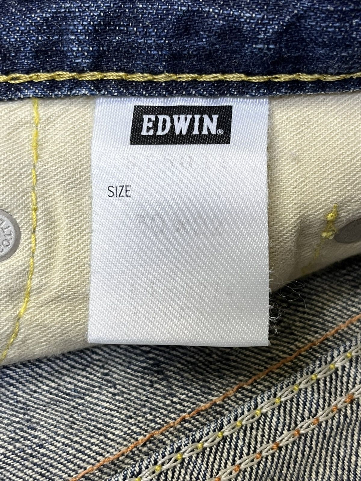 Edwin Vintage y2k EDWIN 503 BLUE TRIP straight cut whiskers jeans Size US 31 - 21 Thumbnail