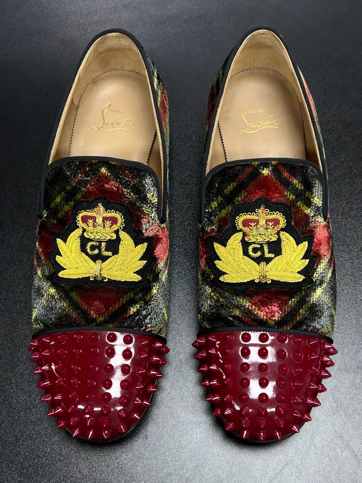 Christian Louboutin Christian Louboutin Studded Slip-On Loafers K15 Size US 10.5 / EU 43-44 - 3 Thumbnail