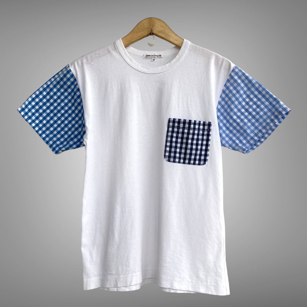 Comme des Garcons × Comme des Garcons SHIRT 📢SENDOFFERS📢Comme Des Garcons Gingham Plaid Pocket Tee Size US M / EU 48-50 / 2 - 1 Thumbnail