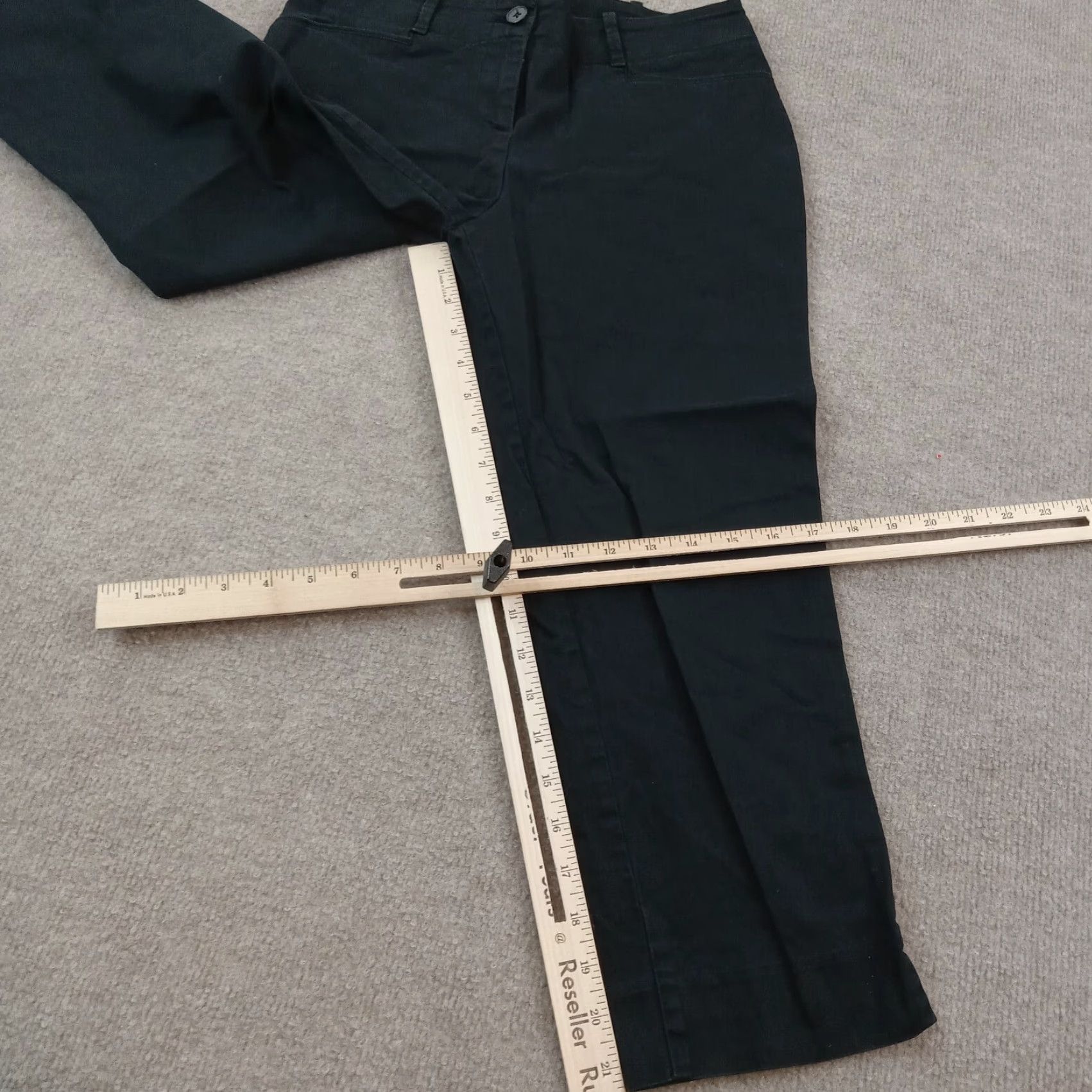 Talbots Talbots Petite Black Stretch Chino Straight Leg Pants Womens Size 4P Size 28" / US 6 / IT 42 - 2 Thumbnail