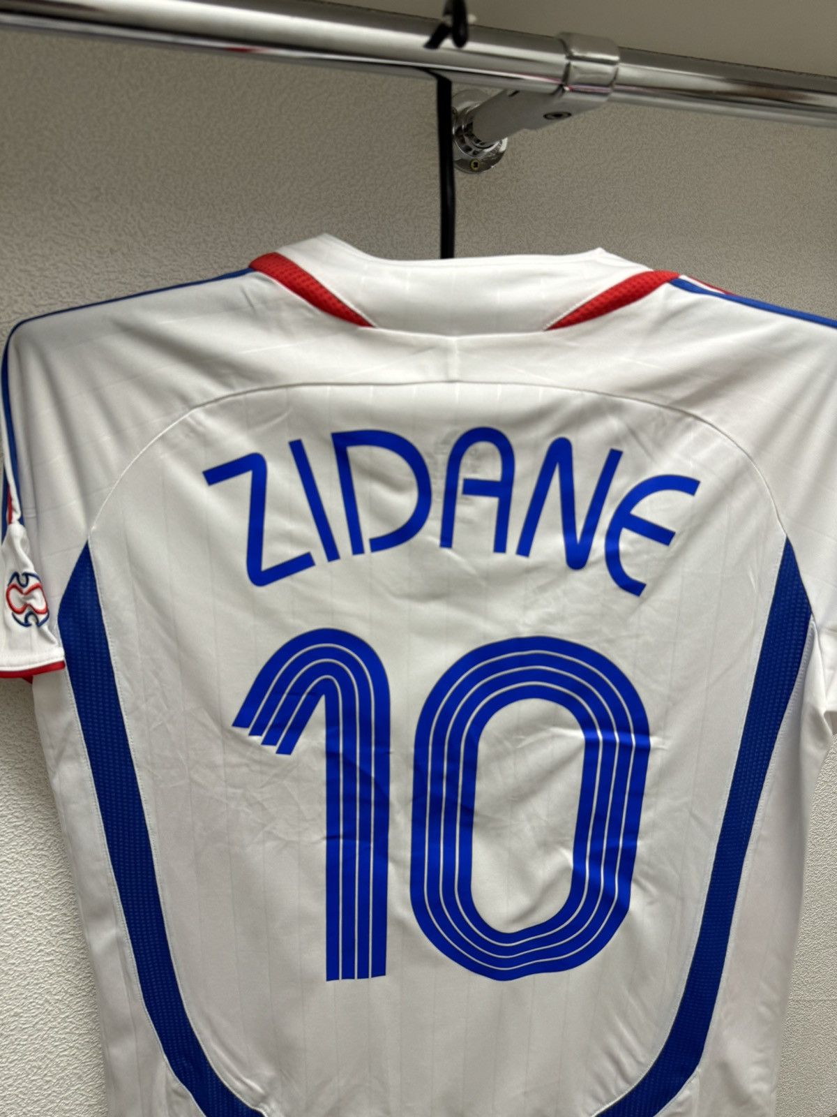 Vintage Zidane 10 Coupe du monde 2006 france soccer jersey 06 fifa L Size US L / EU 52-54 / 3 - 8 Thumbnail