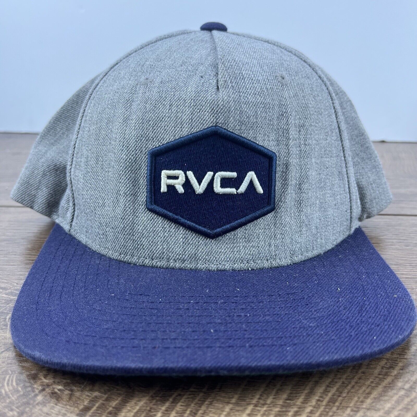 RVCA RVCA Hat RVCA Gray Snapback Hat Gray Adjustable Hat Adult Fi Size ONE SIZE - 1 Thumbnail