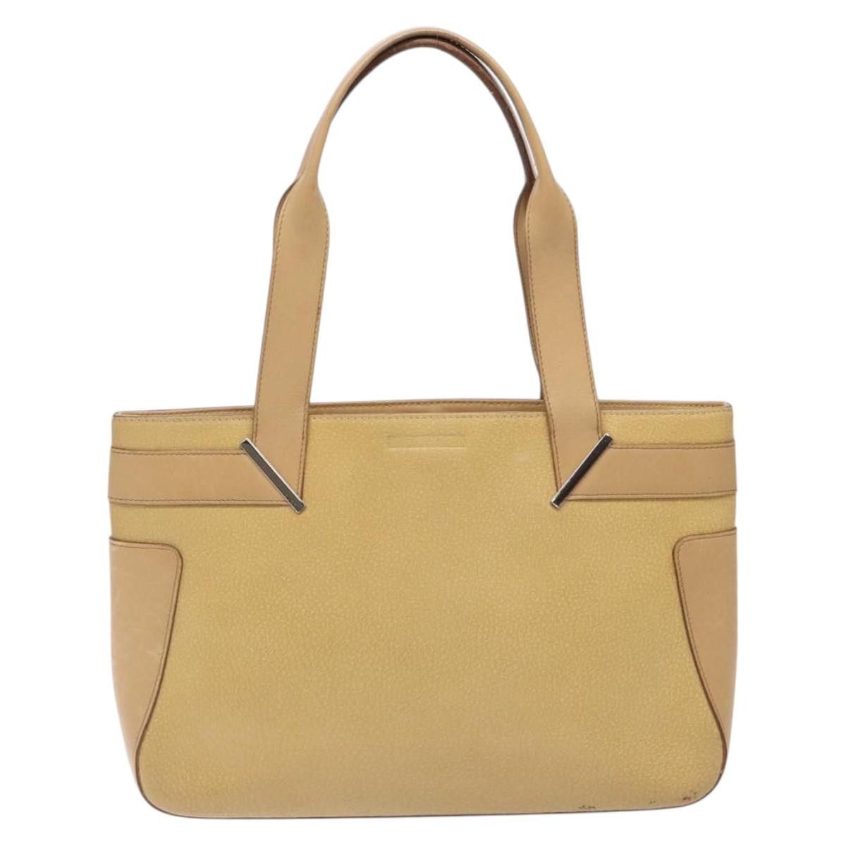 Gucci GUCCI Tote Bag Leather Beige Silver 002 002 Size ONE SIZE - 2 Thumbnail