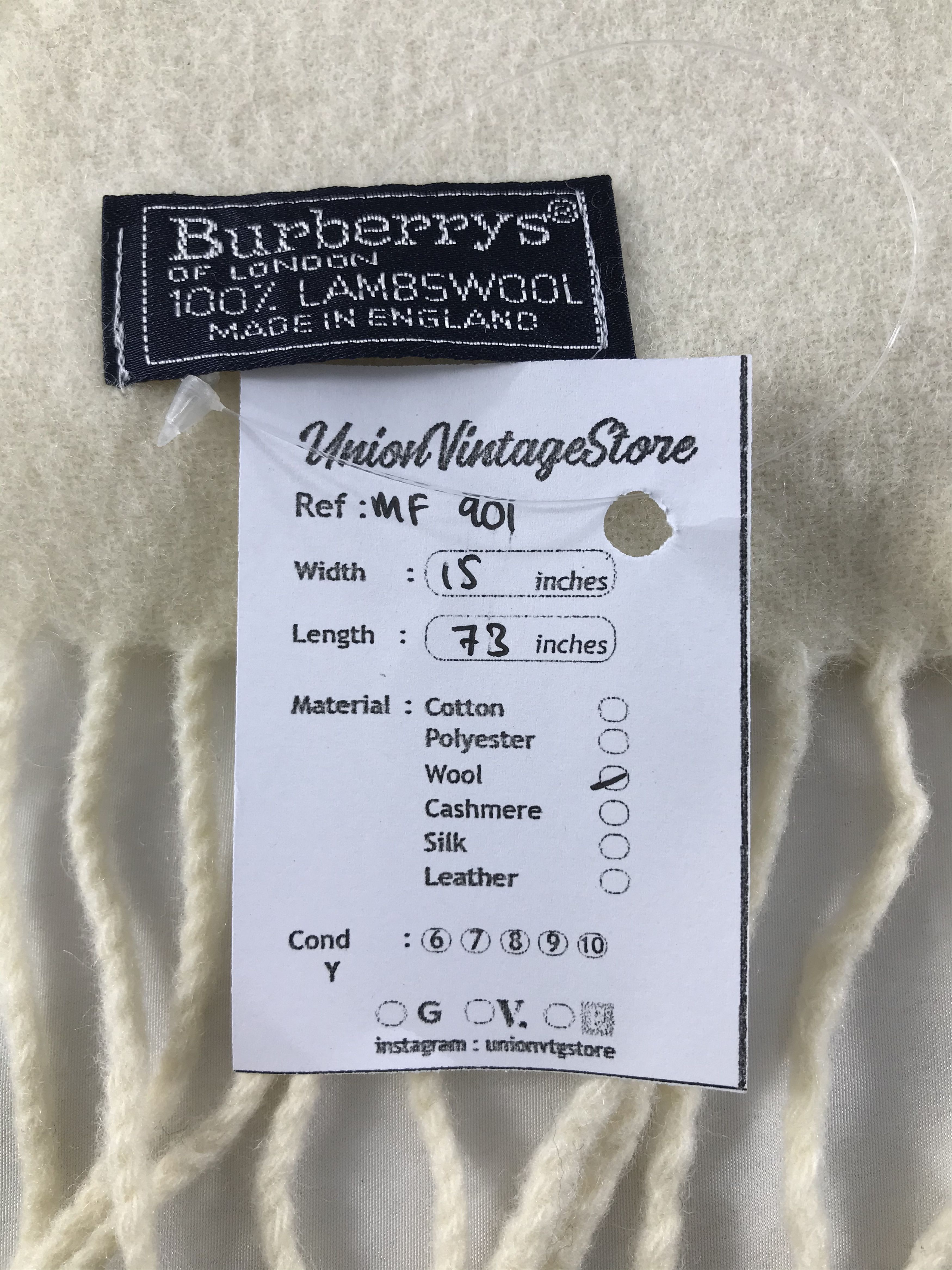 Burberry Vintage Burberry Scarf/Muffler/Neckwear MF901 Size ONE SIZE - 5 Thumbnail