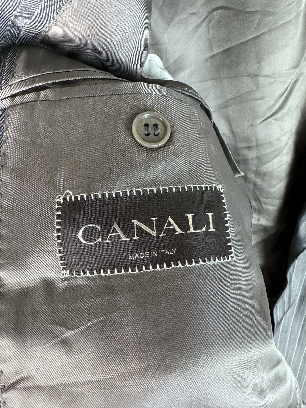 Canali Mens Canali Button Designer Blazer Size 48R - 3 Thumbnail